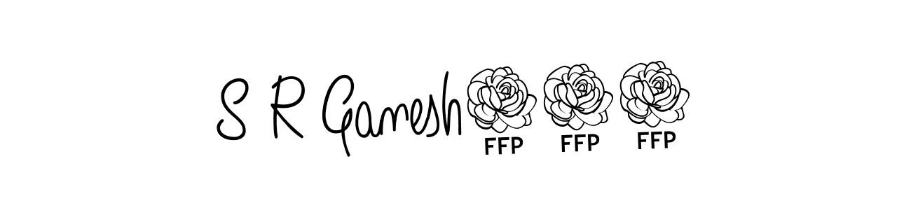 How to make S R Ganesh143 name signature. Use Angelique-Rose-font-FFP style for creating short signs online. This is the latest handwritten sign. S R Ganesh143 signature style 5 images and pictures png