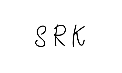 How to make S R K name signature. Use Angelique-Rose-font-FFP style for creating short signs online. This is the latest handwritten sign. S R K signature style 5 images and pictures png