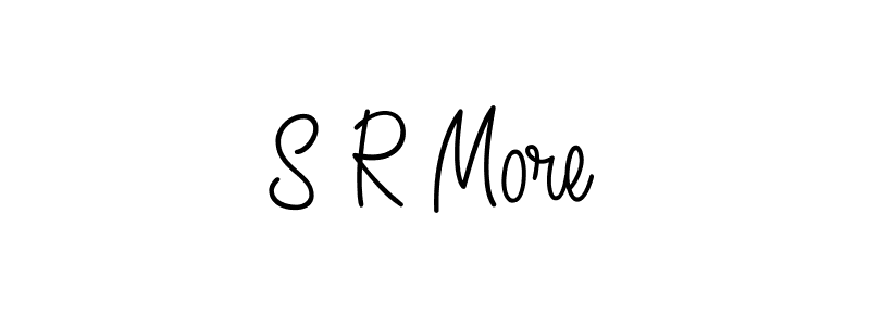 How to make S R More signature? Angelique-Rose-font-FFP is a professional autograph style. Create handwritten signature for S R More name. S R More signature style 5 images and pictures png