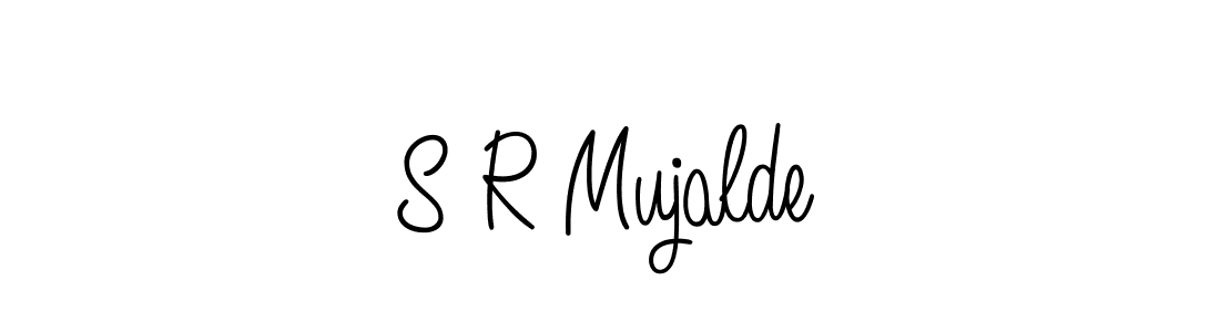 Make a beautiful signature design for name S R Mujalde. With this signature (Angelique-Rose-font-FFP) style, you can create a handwritten signature for free. S R Mujalde signature style 5 images and pictures png