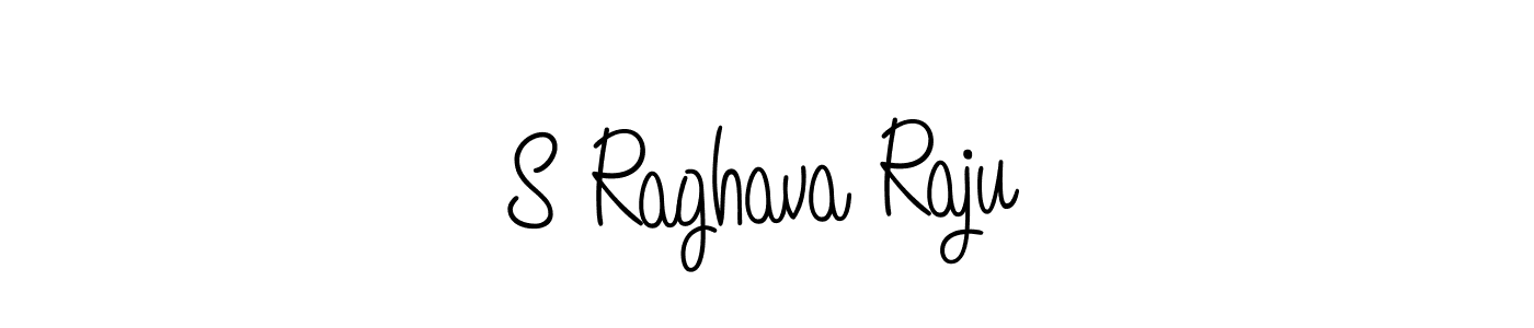 Design your own signature with our free online signature maker. With this signature software, you can create a handwritten (Angelique-Rose-font-FFP) signature for name S Raghava Raju. S Raghava Raju signature style 5 images and pictures png