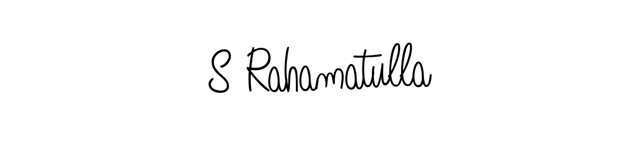 Make a beautiful signature design for name S Rahamatulla. With this signature (Angelique-Rose-font-FFP) style, you can create a handwritten signature for free. S Rahamatulla signature style 5 images and pictures png