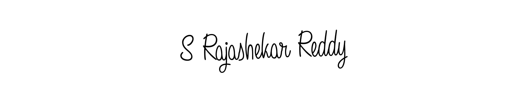 Use a signature maker to create a handwritten signature online. With this signature software, you can design (Angelique-Rose-font-FFP) your own signature for name S Rajashekar Reddy. S Rajashekar Reddy signature style 5 images and pictures png