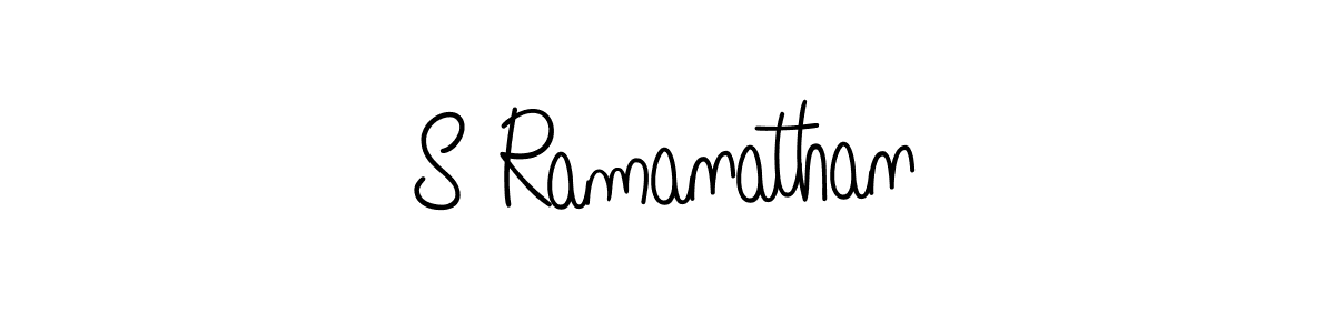Use a signature maker to create a handwritten signature online. With this signature software, you can design (Angelique-Rose-font-FFP) your own signature for name S Ramanathan. S Ramanathan signature style 5 images and pictures png