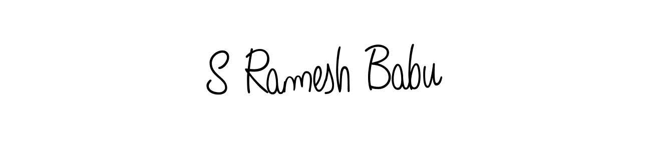 Design your own signature with our free online signature maker. With this signature software, you can create a handwritten (Angelique-Rose-font-FFP) signature for name S Ramesh Babu. S Ramesh Babu signature style 5 images and pictures png
