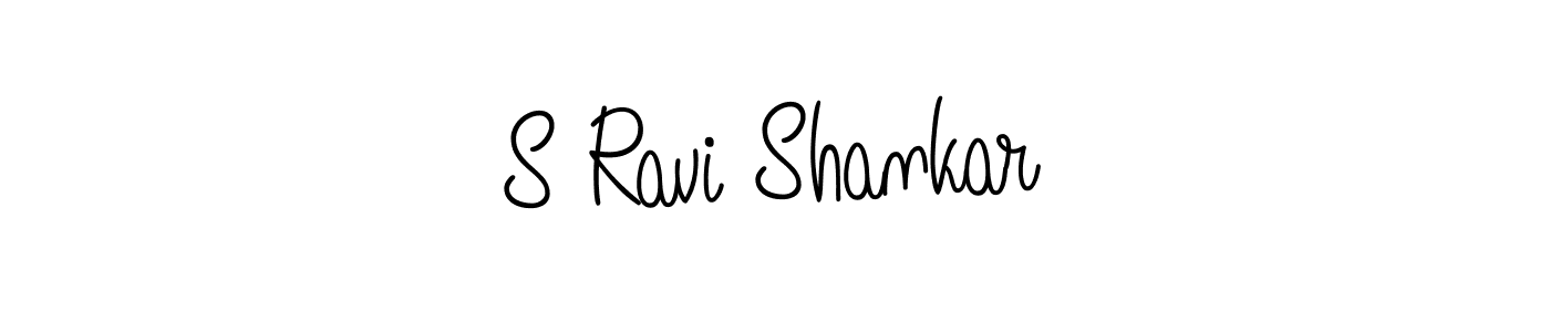 How to make S Ravi Shankar name signature. Use Angelique-Rose-font-FFP style for creating short signs online. This is the latest handwritten sign. S Ravi Shankar signature style 5 images and pictures png