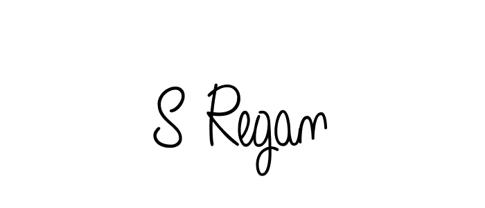 How to make S Regan name signature. Use Angelique-Rose-font-FFP style for creating short signs online. This is the latest handwritten sign. S Regan signature style 5 images and pictures png