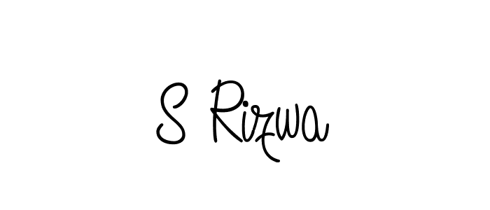 Best and Professional Signature Style for S Rizwa. Angelique-Rose-font-FFP Best Signature Style Collection. S Rizwa signature style 5 images and pictures png