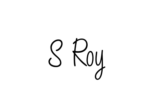 S Roy stylish signature style. Best Handwritten Sign (Angelique-Rose-font-FFP) for my name. Handwritten Signature Collection Ideas for my name S Roy. S Roy signature style 5 images and pictures png