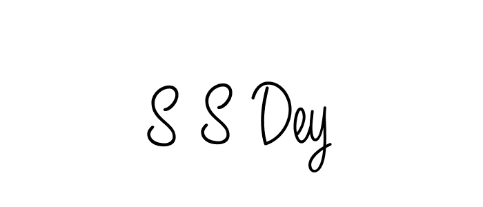 The best way (Angelique-Rose-font-FFP) to make a short signature is to pick only two or three words in your name. The name S S Dey include a total of six letters. For converting this name. S S Dey signature style 5 images and pictures png