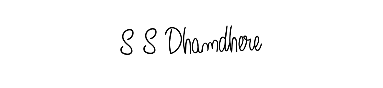 Design your own signature with our free online signature maker. With this signature software, you can create a handwritten (Angelique-Rose-font-FFP) signature for name S S Dhamdhere. S S Dhamdhere signature style 5 images and pictures png