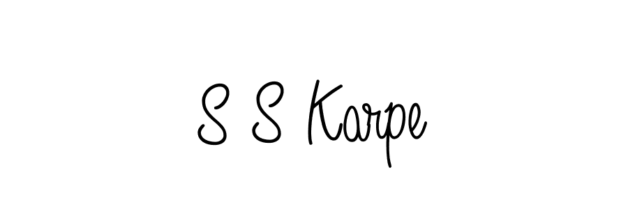 Make a beautiful signature design for name S S Karpe. With this signature (Angelique-Rose-font-FFP) style, you can create a handwritten signature for free. S S Karpe signature style 5 images and pictures png