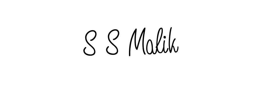 if you are searching for the best signature style for your name S S Malik. so please give up your signature search. here we have designed multiple signature styles  using Angelique-Rose-font-FFP. S S Malik signature style 5 images and pictures png
