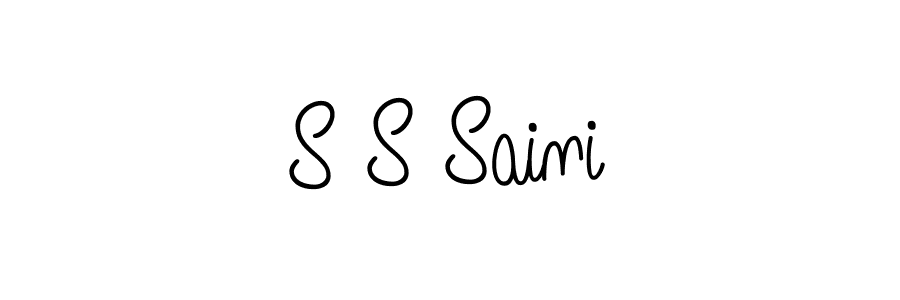 You can use this online signature creator to create a handwritten signature for the name S S Saini. This is the best online autograph maker. S S Saini signature style 5 images and pictures png