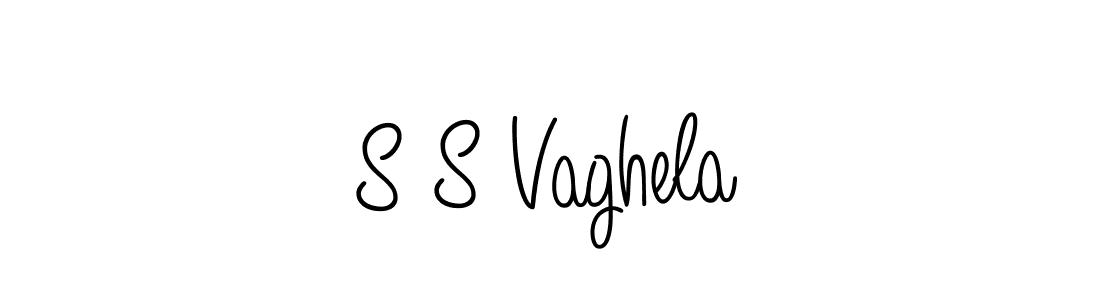 The best way (Angelique-Rose-font-FFP) to make a short signature is to pick only two or three words in your name. The name S S Vaghela include a total of six letters. For converting this name. S S Vaghela signature style 5 images and pictures png