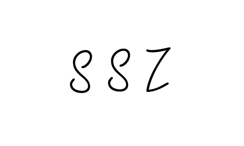 You should practise on your own different ways (Angelique-Rose-font-FFP) to write your name (S S Z) in signature. don't let someone else do it for you. S S Z signature style 5 images and pictures png