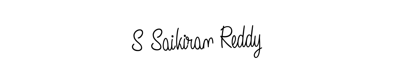 The best way (Angelique-Rose-font-FFP) to make a short signature is to pick only two or three words in your name. The name S Saikiran Reddy include a total of six letters. For converting this name. S Saikiran Reddy signature style 5 images and pictures png
