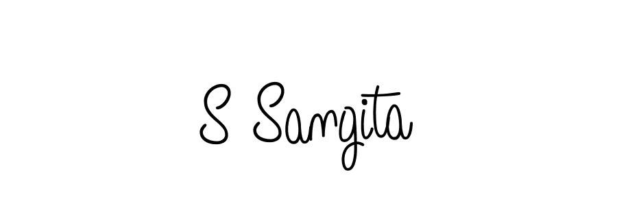 Also we have S Sangita name is the best signature style. Create professional handwritten signature collection using Angelique-Rose-font-FFP autograph style. S Sangita signature style 5 images and pictures png