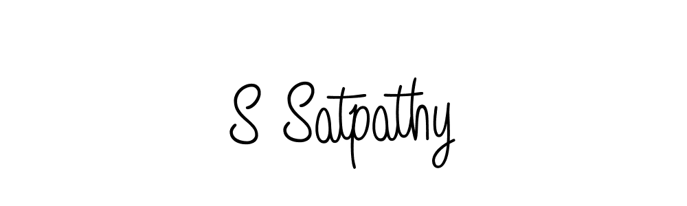 Create a beautiful signature design for name S Satpathy. With this signature (Angelique-Rose-font-FFP) fonts, you can make a handwritten signature for free. S Satpathy signature style 5 images and pictures png