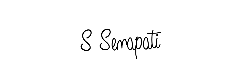 if you are searching for the best signature style for your name S Senapati. so please give up your signature search. here we have designed multiple signature styles  using Angelique-Rose-font-FFP. S Senapati signature style 5 images and pictures png