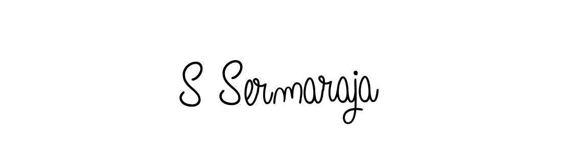 Use a signature maker to create a handwritten signature online. With this signature software, you can design (Angelique-Rose-font-FFP) your own signature for name S Sermaraja. S Sermaraja signature style 5 images and pictures png