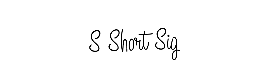 How to Draw S Short Sig signature style? Angelique-Rose-font-FFP is a latest design signature styles for name S Short Sig. S Short Sig signature style 5 images and pictures png