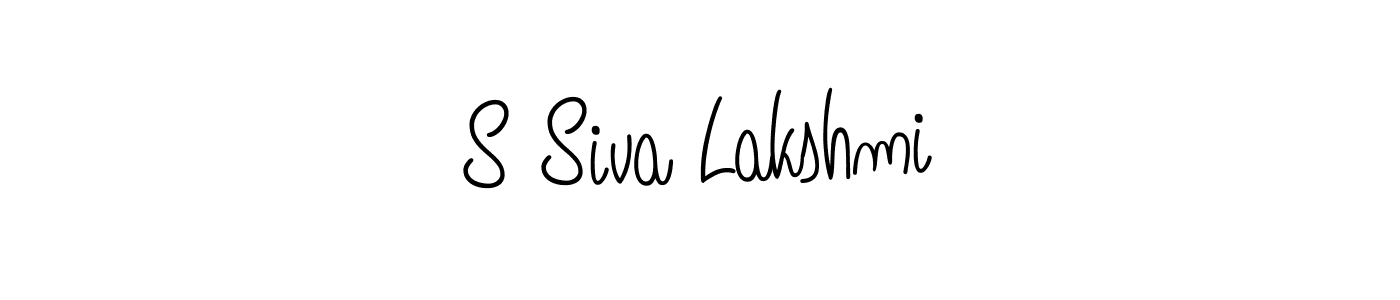 Use a signature maker to create a handwritten signature online. With this signature software, you can design (Angelique-Rose-font-FFP) your own signature for name S Siva Lakshmi. S Siva Lakshmi signature style 5 images and pictures png