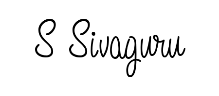 Express your personality with a custom S Sivaguru signature crafted with Angelique-Rose-font-FFP typography. Free transparent PNG download available. S Sivaguru signature style 5 images and pictures png