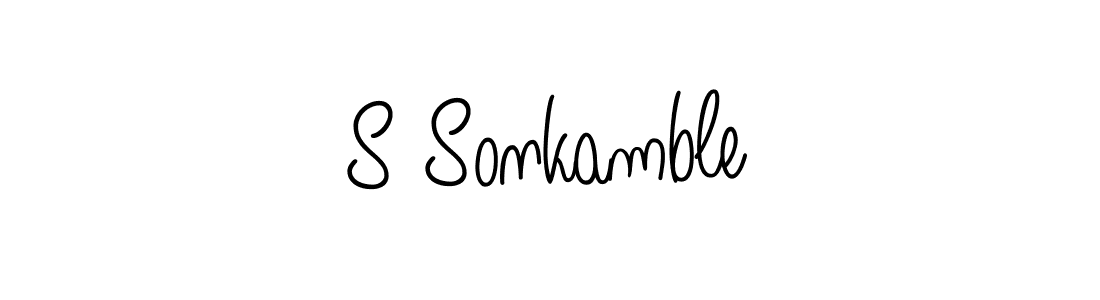 Also You can easily find your signature by using the search form. We will create S Sonkamble name handwritten signature images for you free of cost using Angelique-Rose-font-FFP sign style. S Sonkamble signature style 5 images and pictures png