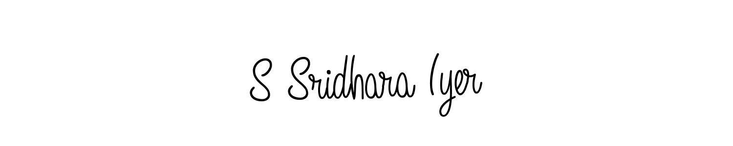 The best way (Angelique-Rose-font-FFP) to make a short signature is to pick only two or three words in your name. The name S Sridhara Iyer include a total of six letters. For converting this name. S Sridhara Iyer signature style 5 images and pictures png