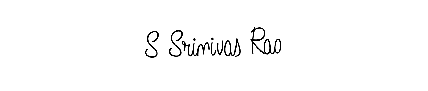 Make a beautiful signature design for name S Srinivas Rao. With this signature (Angelique-Rose-font-FFP) style, you can create a handwritten signature for free. S Srinivas Rao signature style 5 images and pictures png