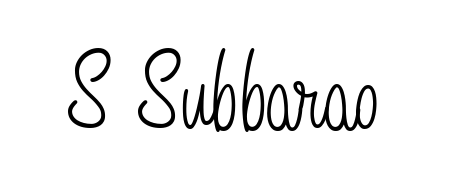 A timeless handwritten aesthetic for S Subbarao. The Angelique-Rose-font-FFP font gives your signature a handcrafted feel with natural curves. S Subbarao signature style 5 images and pictures png