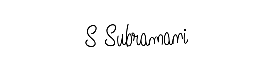 Make a beautiful signature design for name S Subramani. Use this online signature maker to create a handwritten signature for free. S Subramani signature style 5 images and pictures png