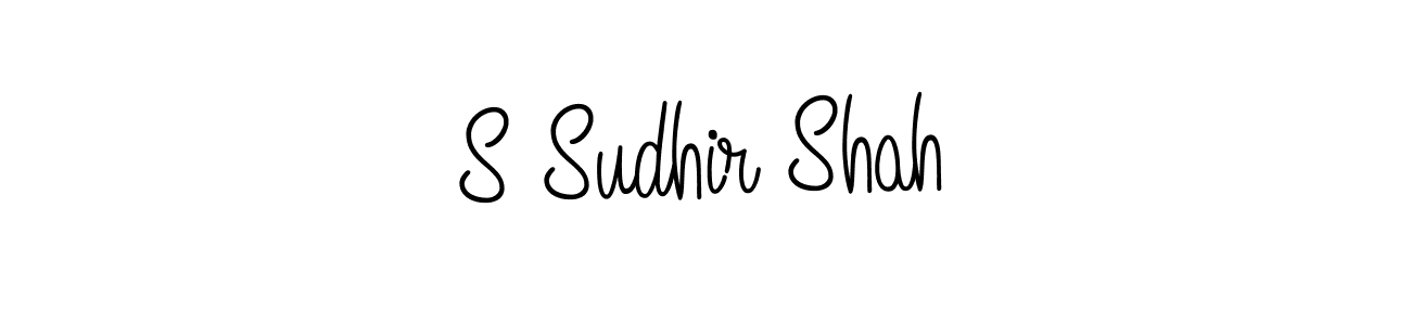 S Sudhir Shah stylish signature style. Best Handwritten Sign (Angelique-Rose-font-FFP) for my name. Handwritten Signature Collection Ideas for my name S Sudhir Shah. S Sudhir Shah signature style 5 images and pictures png