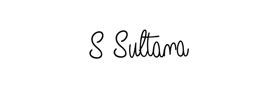 S Sultana stylish signature style. Best Handwritten Sign (Angelique-Rose-font-FFP) for my name. Handwritten Signature Collection Ideas for my name S Sultana. S Sultana signature style 5 images and pictures png