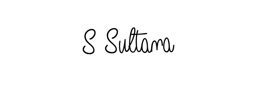 How to make S Sultana signature? Angelique-Rose-font-FFP is a professional autograph style. Create handwritten signature for S Sultana name. S Sultana signature style 5 images and pictures png