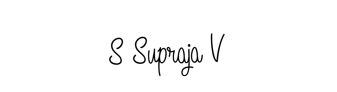 Once you've used our free online signature maker to create your best signature Angelique-Rose-font-FFP style, it's time to enjoy all of the benefits that S Supraja V name signing documents. S Supraja V signature style 5 images and pictures png
