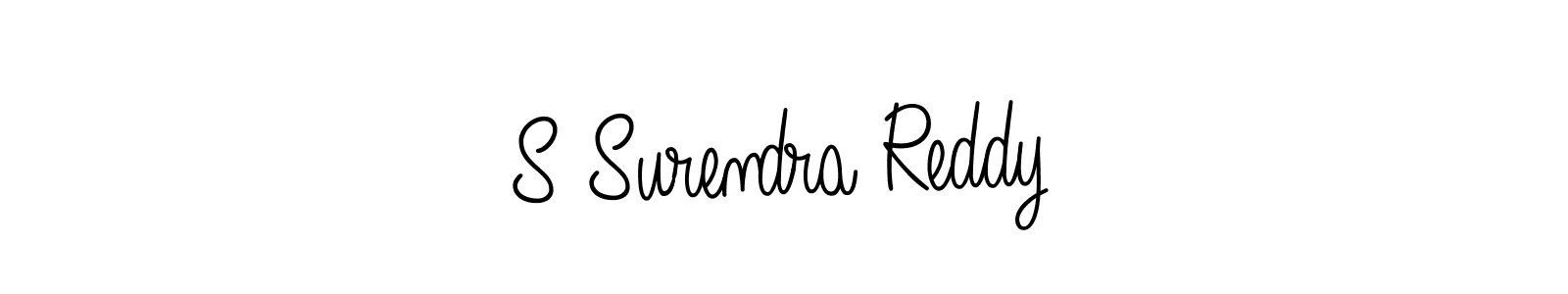 How to make S Surendra Reddy name signature. Use Angelique-Rose-font-FFP style for creating short signs online. This is the latest handwritten sign. S Surendra Reddy signature style 5 images and pictures png