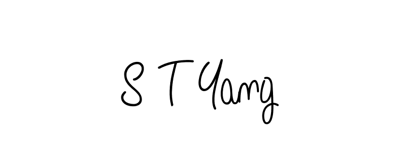 Check out images of Autograph of S T Yang name. Actor S T Yang Signature Style. Angelique-Rose-font-FFP is a professional sign style online. S T Yang signature style 5 images and pictures png