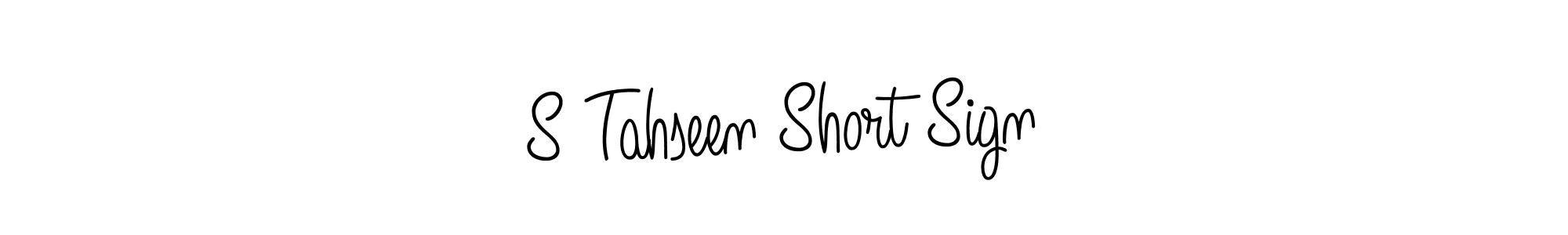 Design your own signature with our free online signature maker. With this signature software, you can create a handwritten (Angelique-Rose-font-FFP) signature for name S Tahseen Short Sign. S Tahseen Short Sign signature style 5 images and pictures png