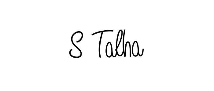 You should practise on your own different ways (Angelique-Rose-font-FFP) to write your name (S Talha) in signature. don't let someone else do it for you. S Talha signature style 5 images and pictures png