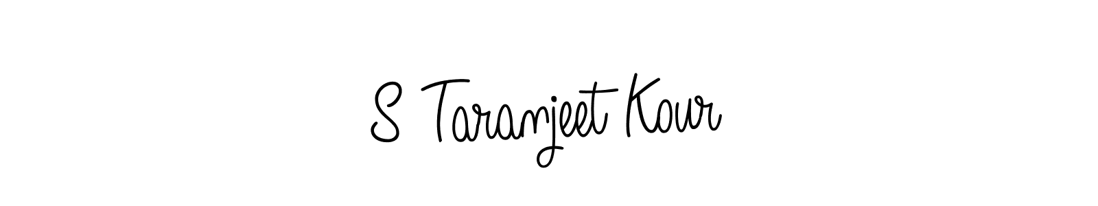 This is the best signature style for the S Taranjeet Kour name. Also you like these signature font (Angelique-Rose-font-FFP). Mix name signature. S Taranjeet Kour signature style 5 images and pictures png