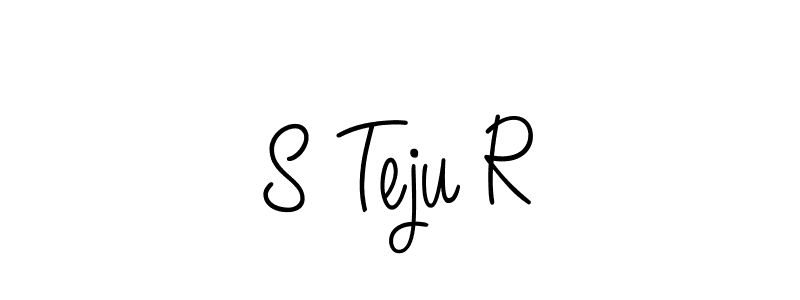 Also You can easily find your signature by using the search form. We will create S Teju R name handwritten signature images for you free of cost using Angelique-Rose-font-FFP sign style. S Teju R signature style 5 images and pictures png
