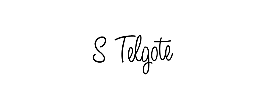 S Telgote stylish signature style. Best Handwritten Sign (Angelique-Rose-font-FFP) for my name. Handwritten Signature Collection Ideas for my name S Telgote. S Telgote signature style 5 images and pictures png