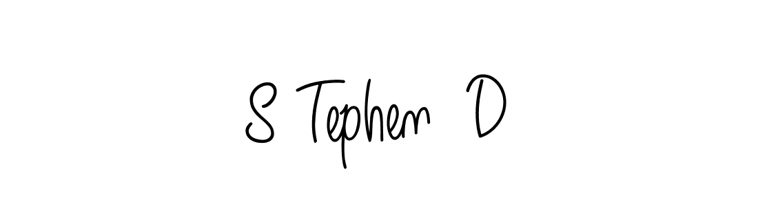 Create a beautiful signature design for name S Tephen  D. With this signature (Angelique-Rose-font-FFP) fonts, you can make a handwritten signature for free. S Tephen  D signature style 5 images and pictures png