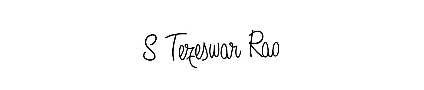 You can use this online signature creator to create a handwritten signature for the name S Tezeswar Rao. This is the best online autograph maker. S Tezeswar Rao signature style 5 images and pictures png