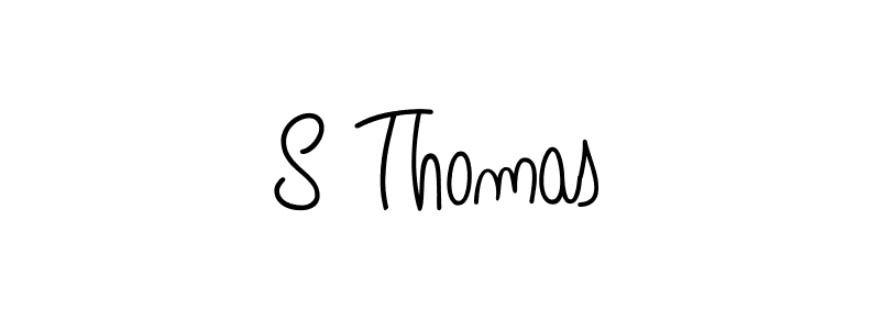 Make a beautiful signature design for name S Thomas. With this signature (Angelique-Rose-font-FFP) style, you can create a handwritten signature for free. S Thomas signature style 5 images and pictures png