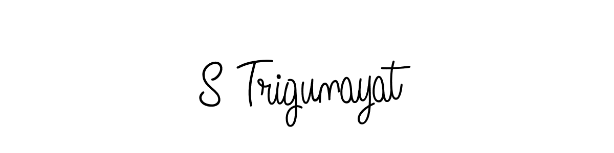 S Trigunayat stylish signature style. Best Handwritten Sign (Angelique-Rose-font-FFP) for my name. Handwritten Signature Collection Ideas for my name S Trigunayat. S Trigunayat signature style 5 images and pictures png