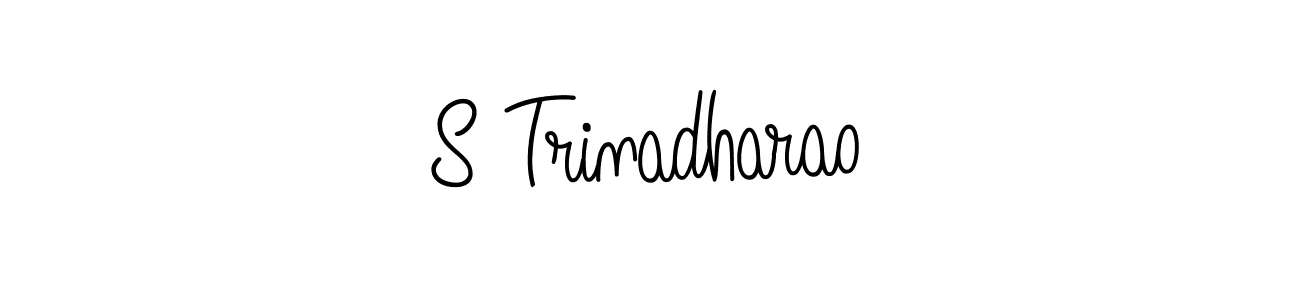 How to make S Trinadharao name signature. Use Angelique-Rose-font-FFP style for creating short signs online. This is the latest handwritten sign. S Trinadharao signature style 5 images and pictures png