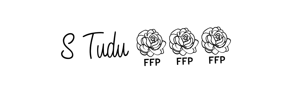 Design your own signature with our free online signature maker. With this signature software, you can create a handwritten (Angelique-Rose-font-FFP) signature for name S Tudu 056. S Tudu 056 signature style 5 images and pictures png